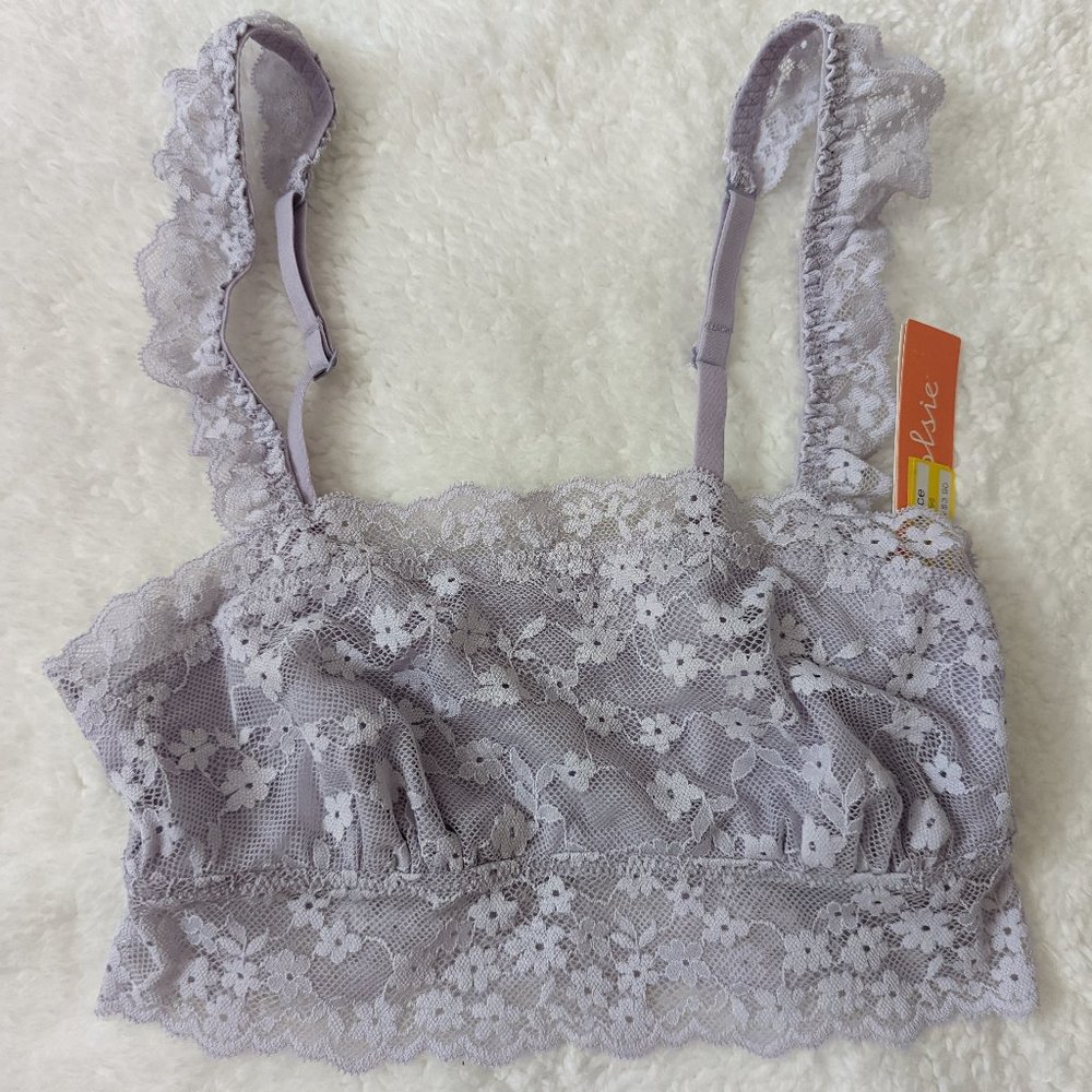 NWT Women's Juniors Colsie Violet Lace Bralette XS 34A 34B